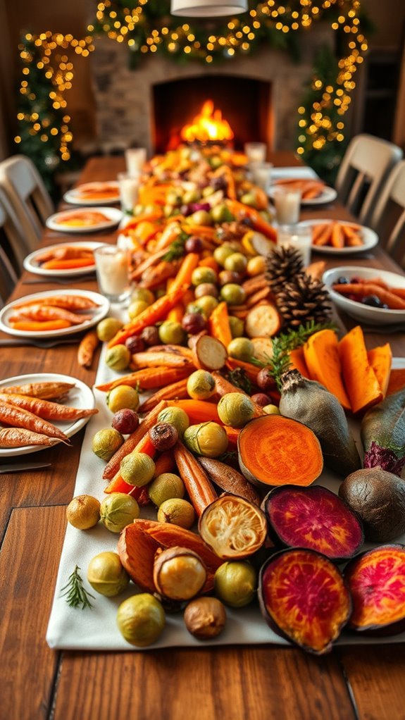 colorful roasted seasonal vegetables