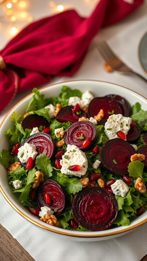 colorful salad with beets