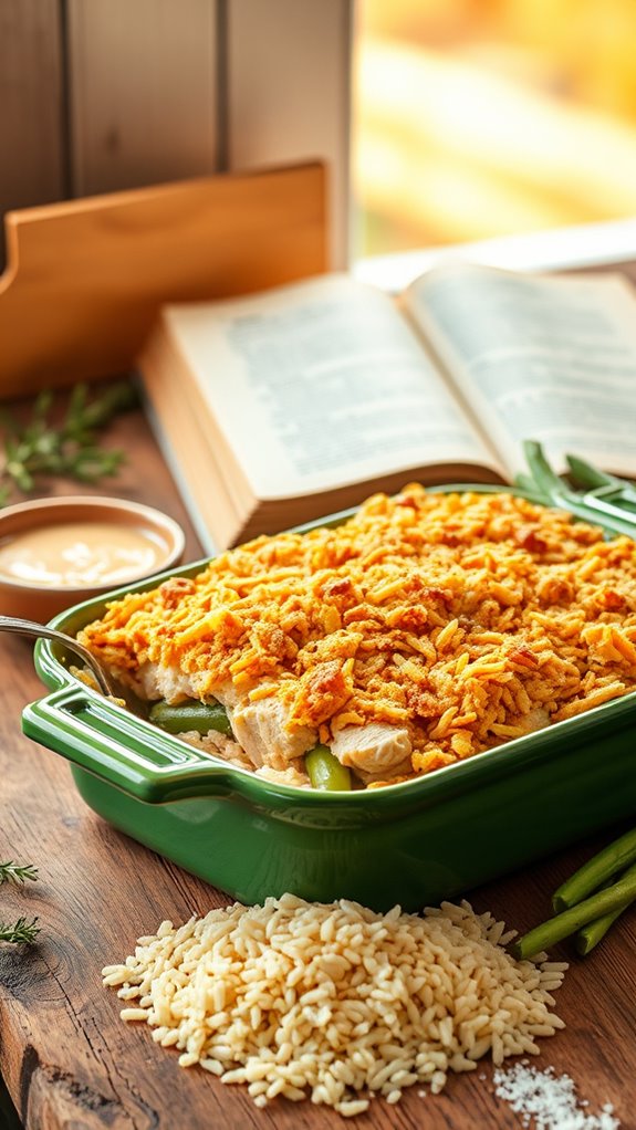 comforting chicken green bean casserole