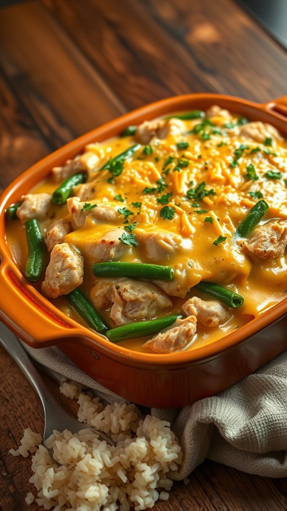 comforting chicken rice casserole