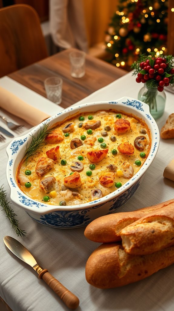 comforting creamy chicken casserole