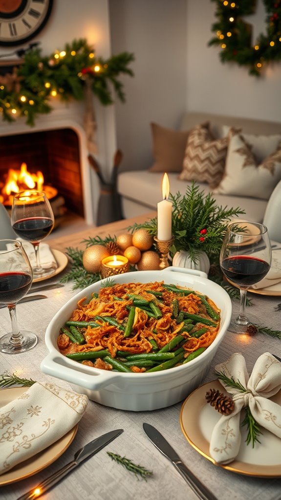 comforting holiday green beans
