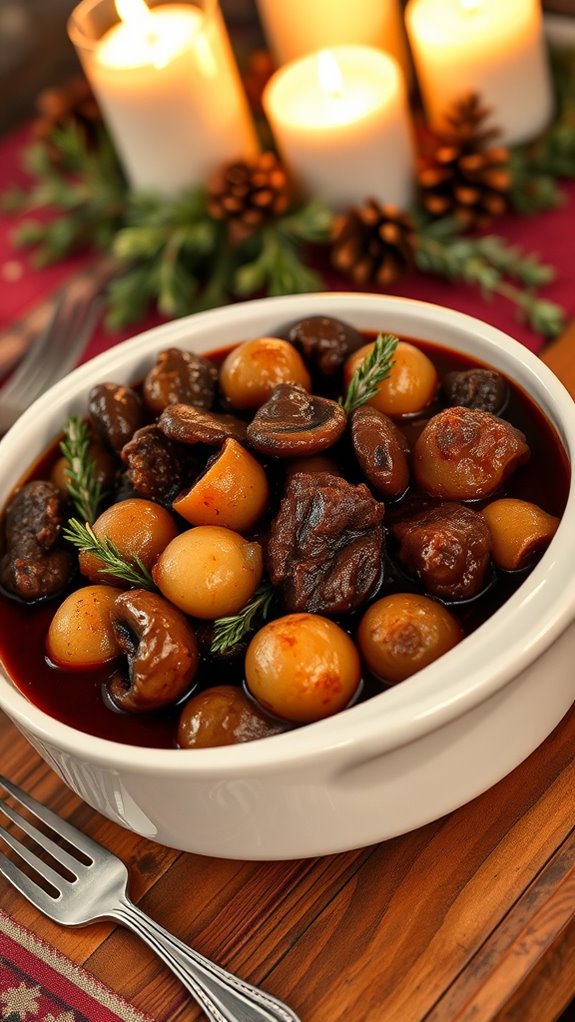 comforting red wine stew