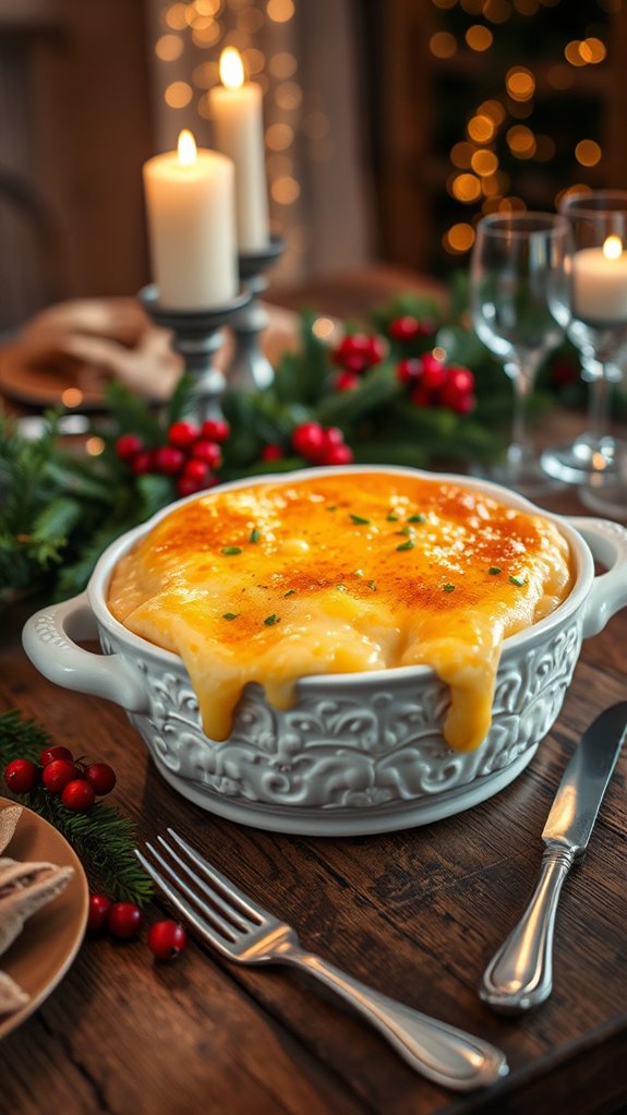 corn pudding with maple butter