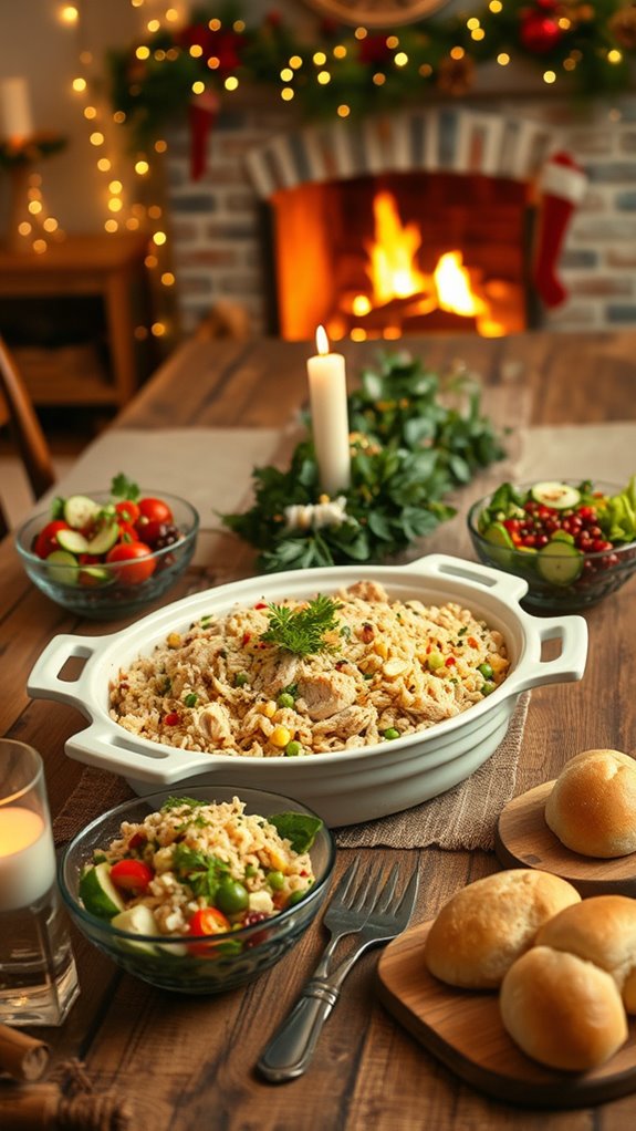 cozy chicken and rice casserole