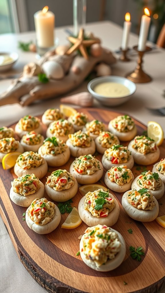 crab stuffed mushroom appetizer recipe
