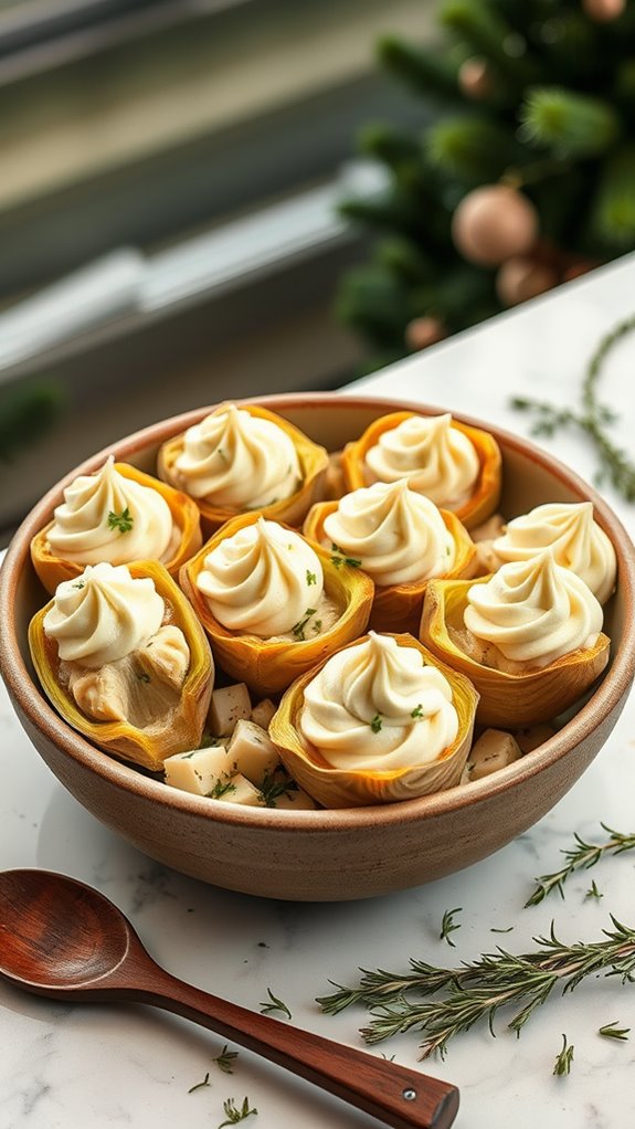 creamy artichoke hearts preparation