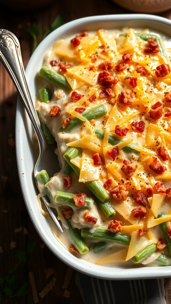 creamy bacon green beans casserole
