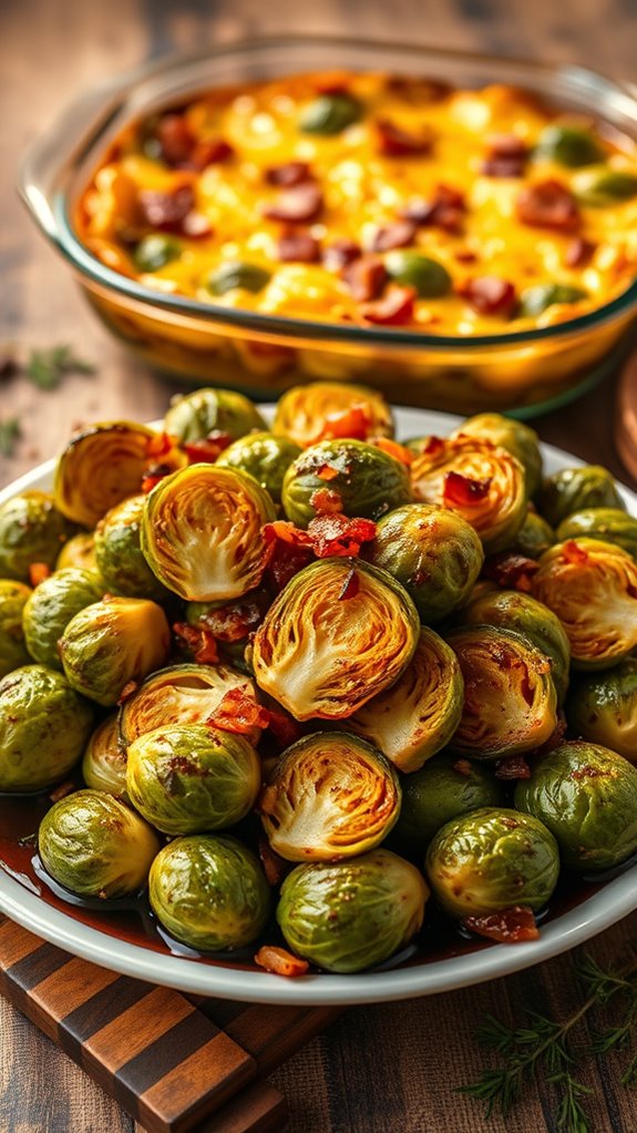 creamy brussels sprouts gratin