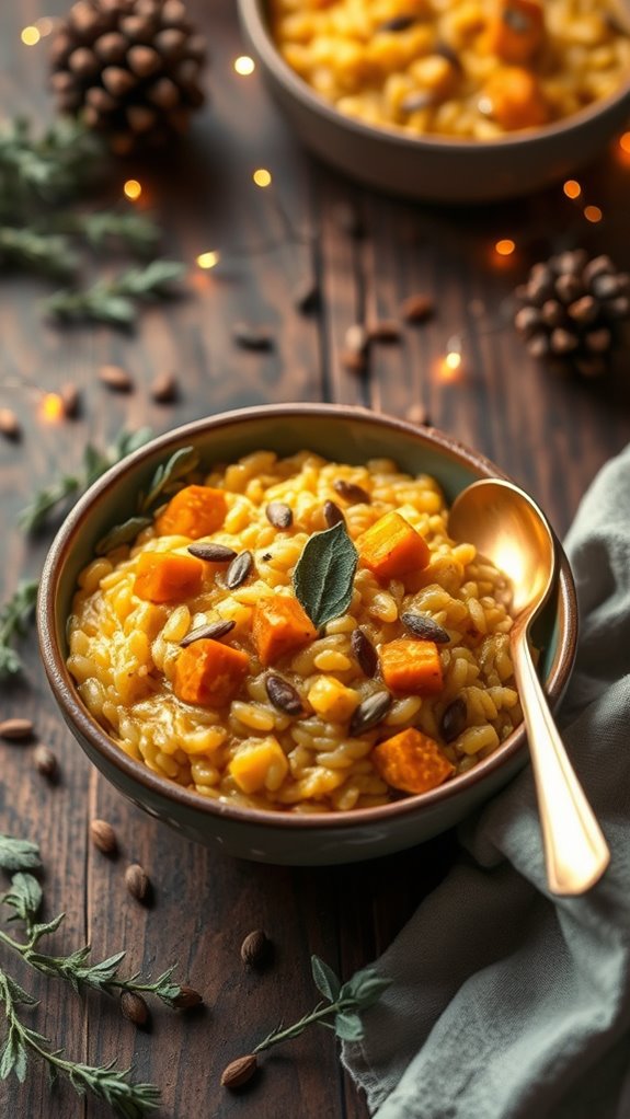 creamy butternut squash risotto