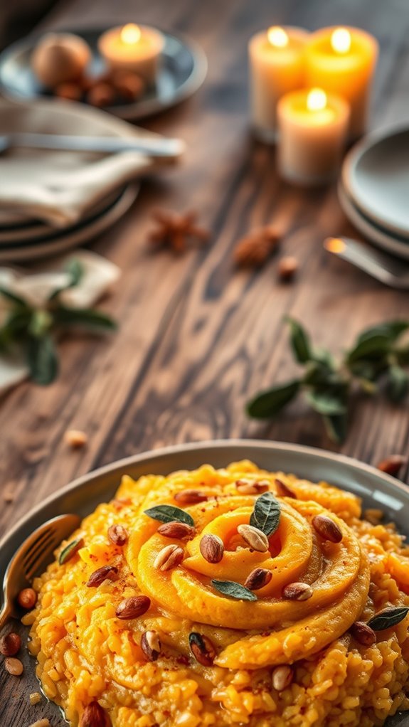 creamy butternut squash risotto