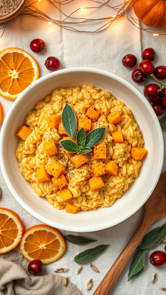 creamy butternut squash risotto