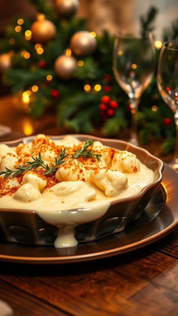 creamy cauliflower cheese gratin