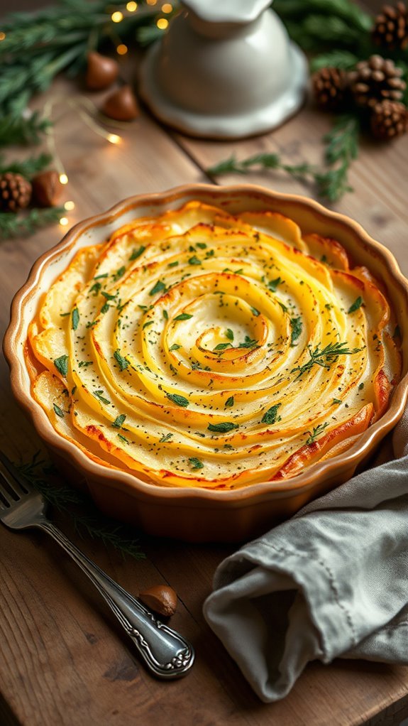 creamy celery root gratin