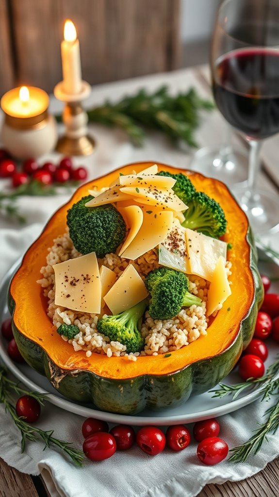 creamy cheddar broccoli squash