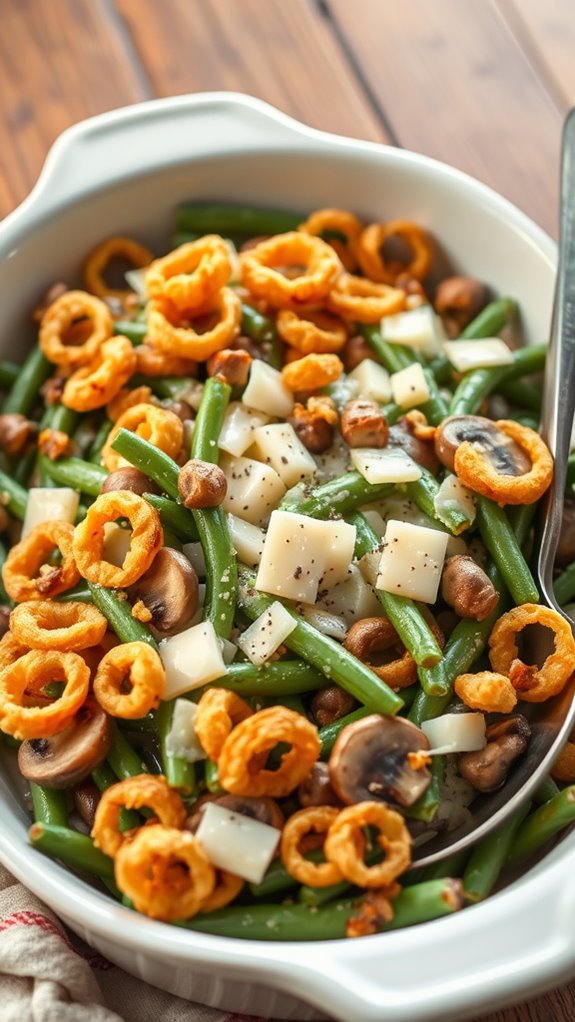 creamy cheese mushroom casserole