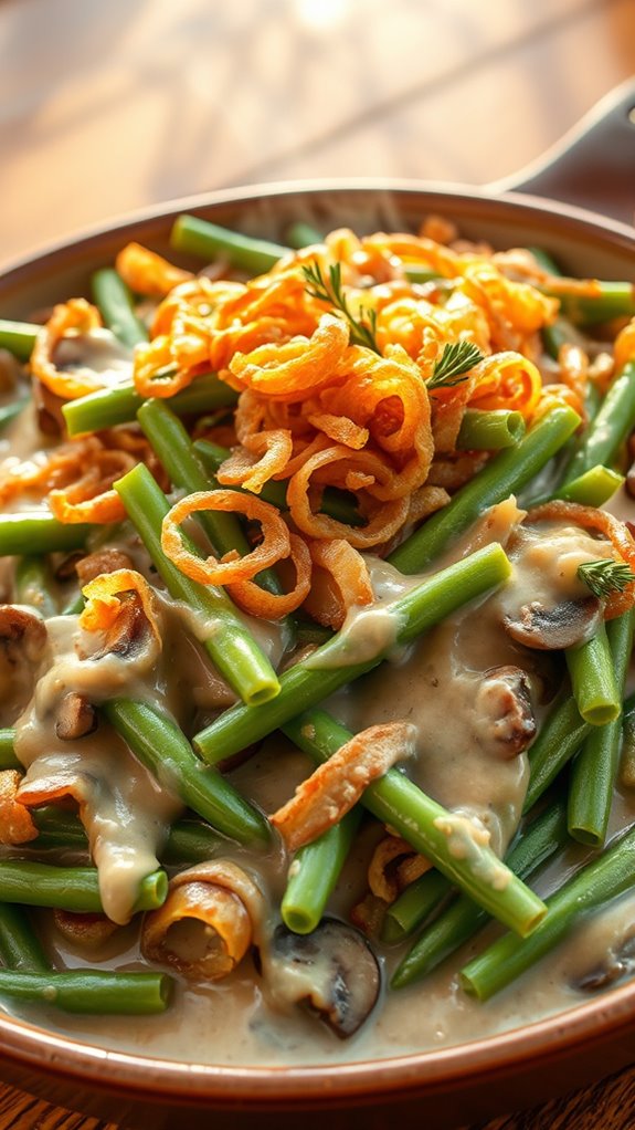 creamy cheesy green beans