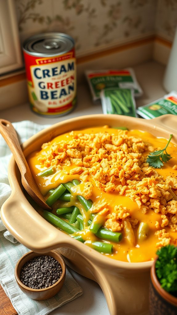 creamy cheesy green beans