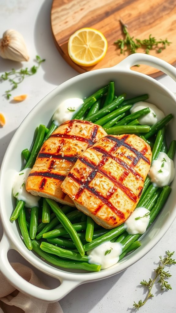 creamy chicken green bean casserole