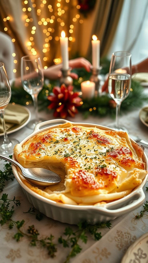 creamy fennel cheese gratin