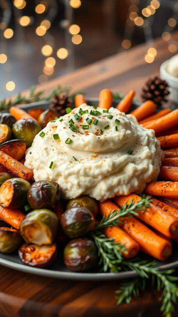 creamy garlic cauliflower mash
