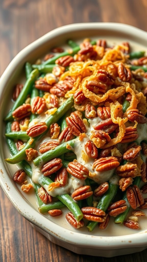 creamy garlic green beans