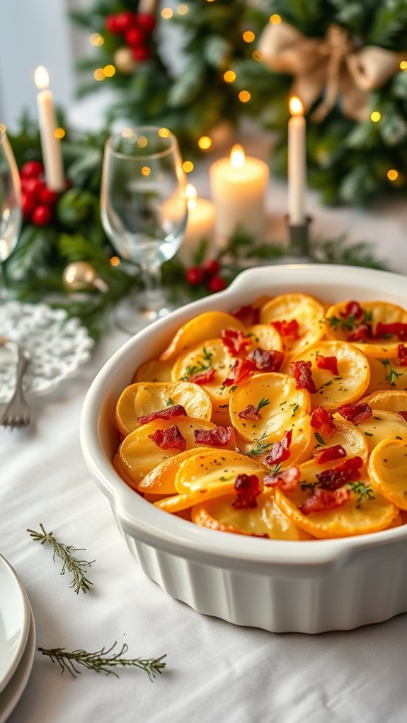 creamy garlic herb potatoes