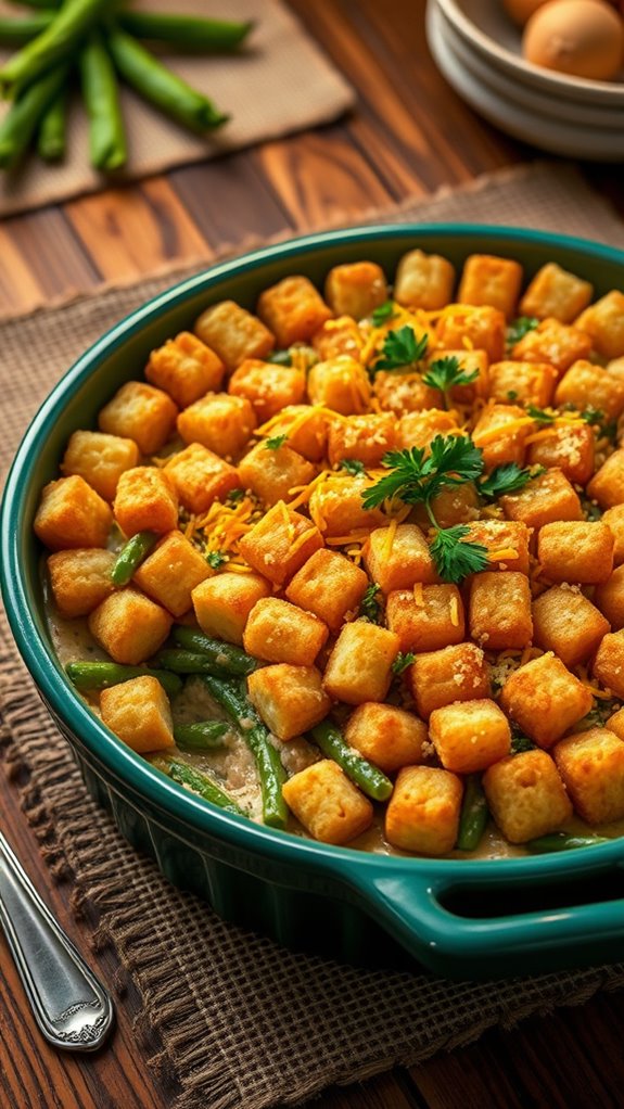 creamy garlic parmesan casserole