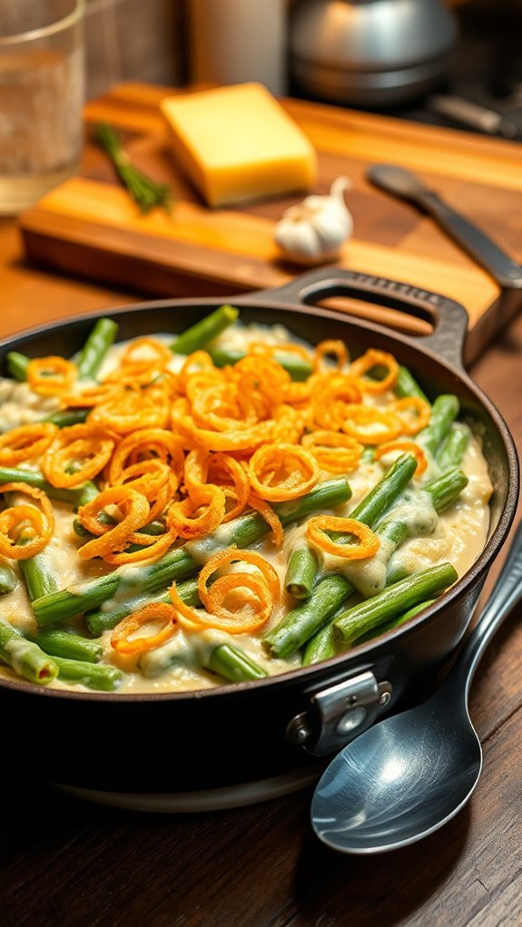 creamy garlic parmesan casserole