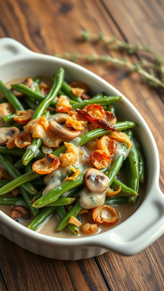 creamy ghee green bean bake
