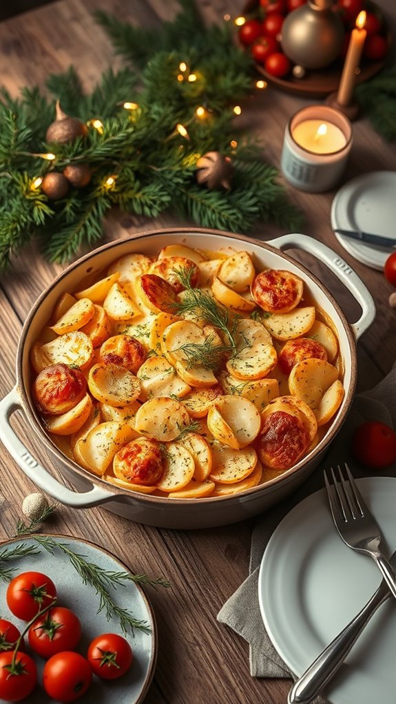 creamy gratin with dill