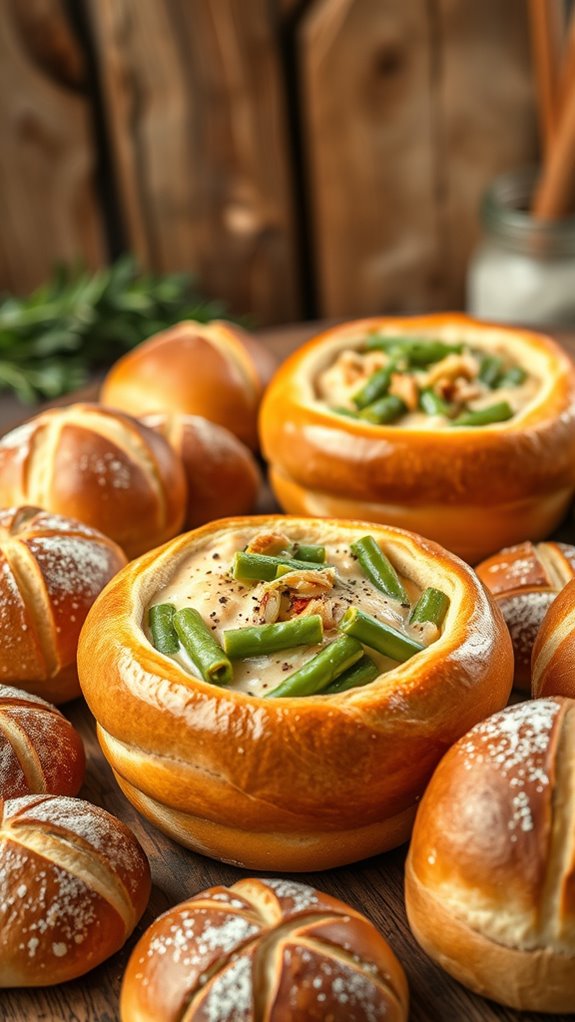 creamy green bean filling