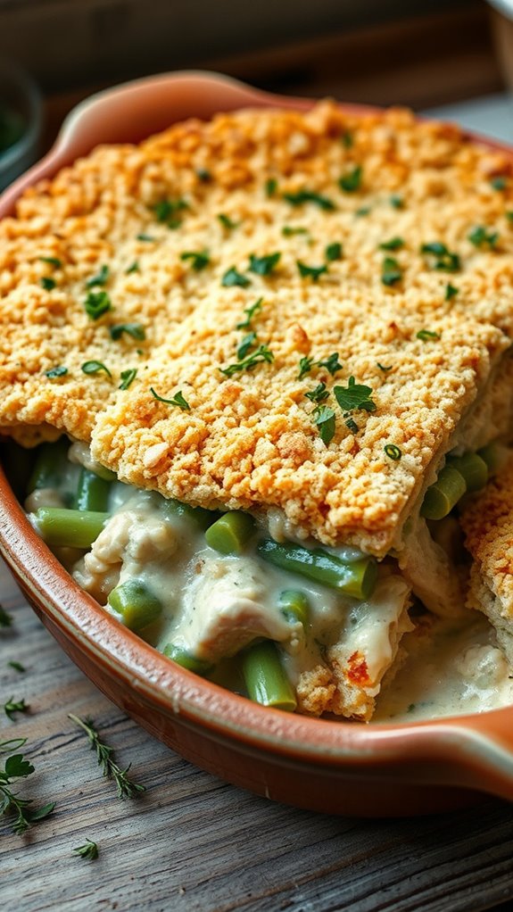 creamy herb chicken casserole