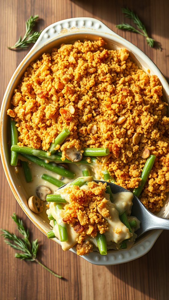 creamy herb infused green beans