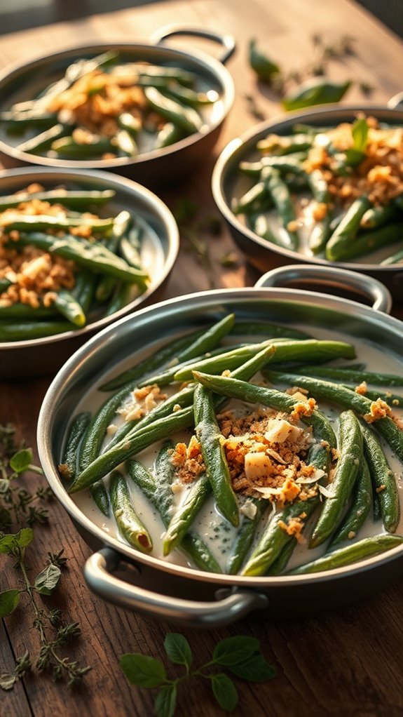creamy herb infused green beans