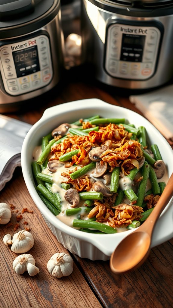 creamy mushroom green bean casserole