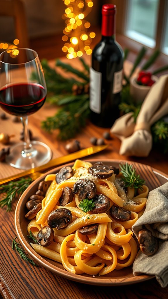 creamy mushroom pasta delight