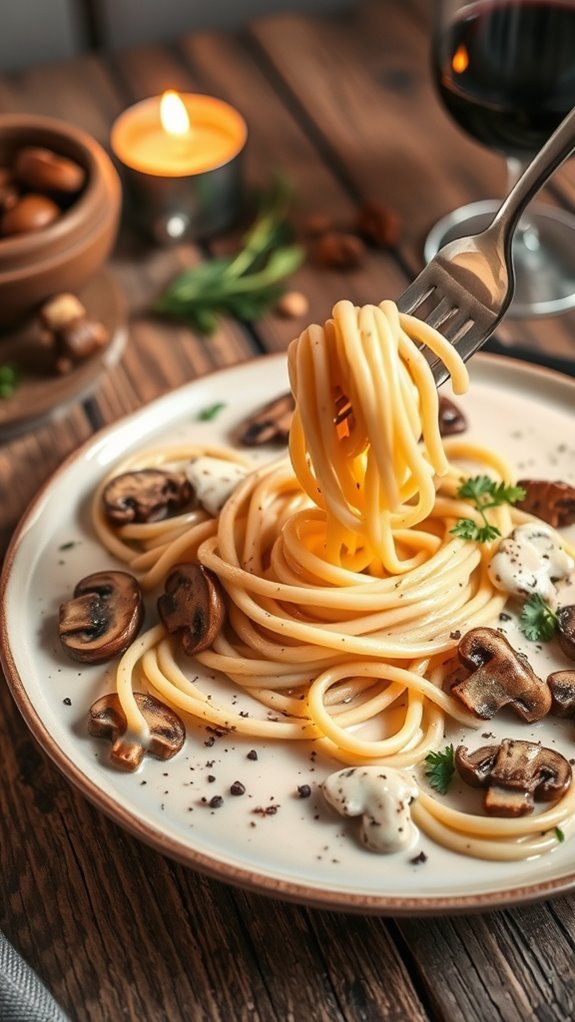 creamy mushroom pasta recipe