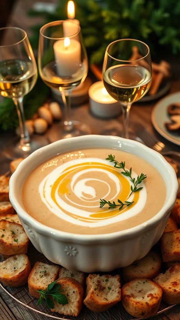 creamy mushroom soup recipe