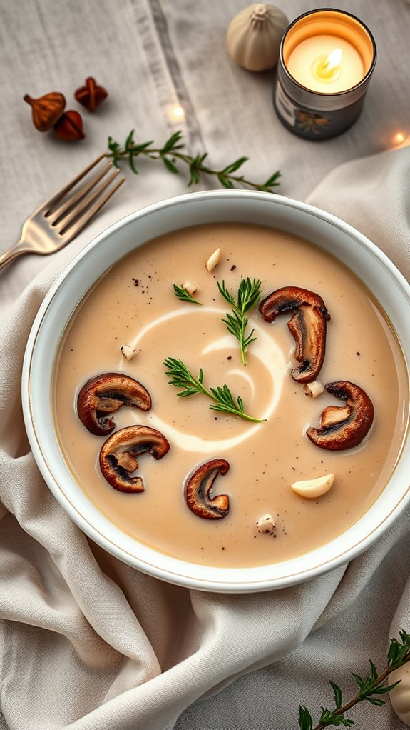 creamy mushroom soup recipe