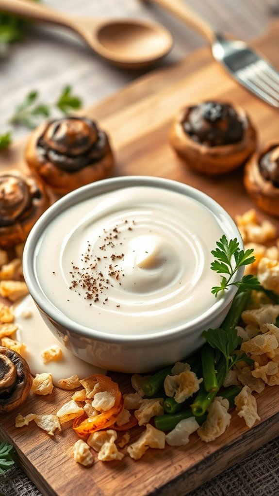 creamy mushroom stuffing sauce
