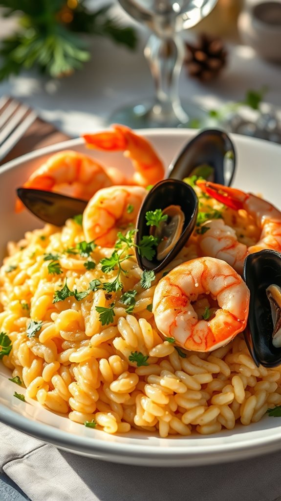 creamy mussel risotto delight