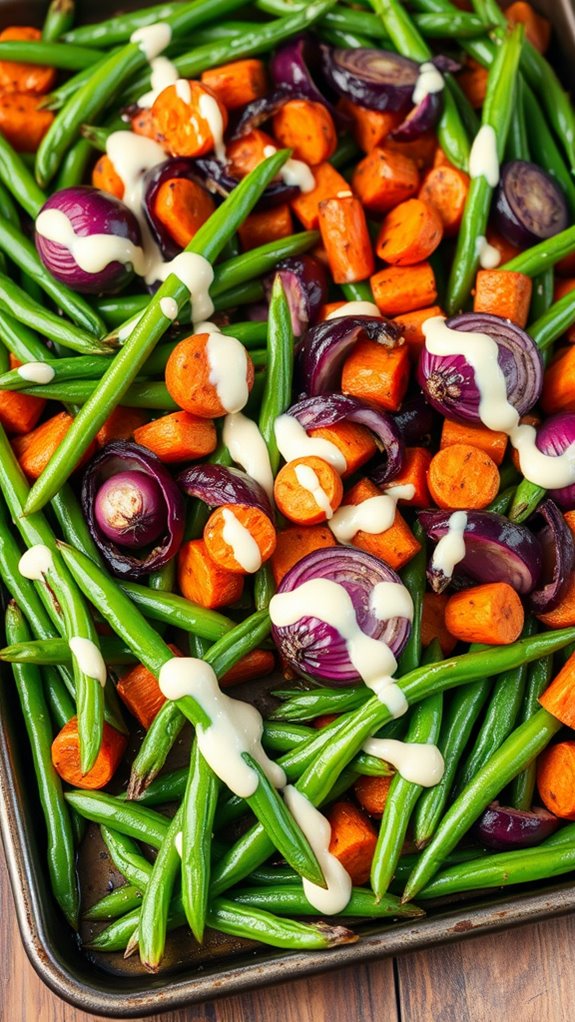 creamy parmesan green beans