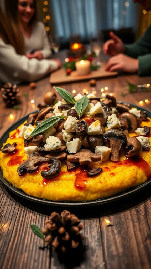 creamy polenta with mushrooms