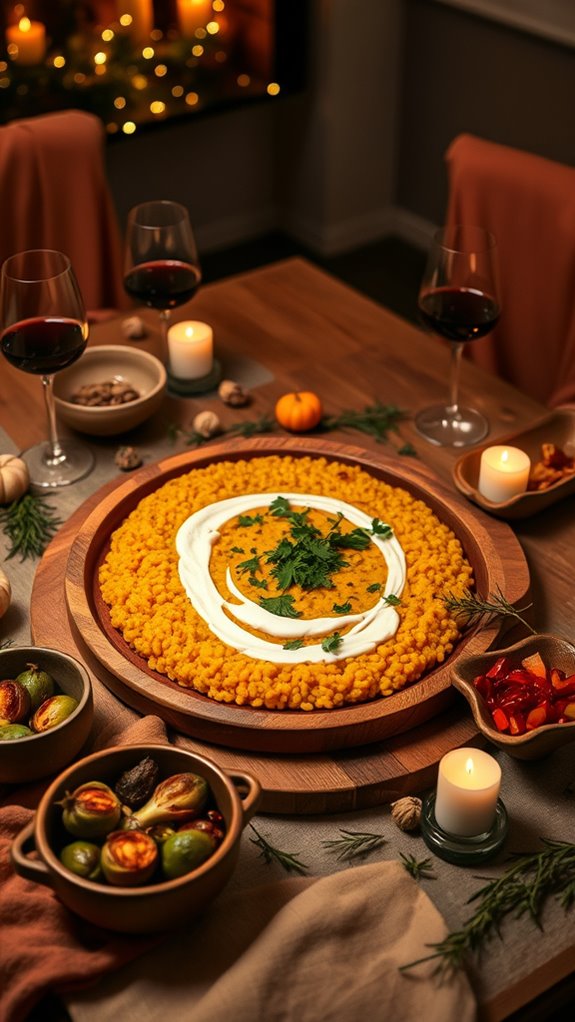 creamy pumpkin coconut risotto