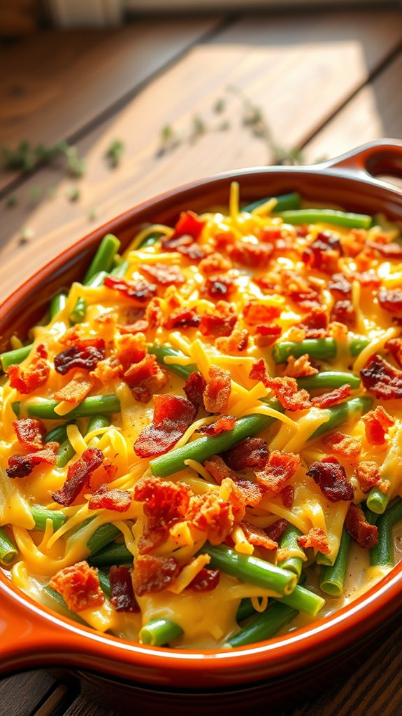 creamy ranch green beans casserole