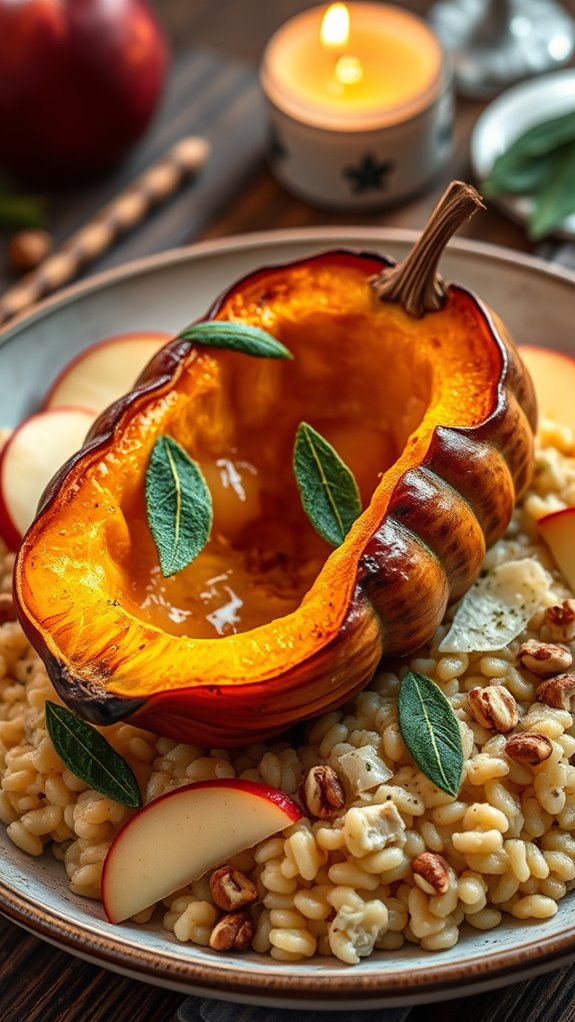 creamy risotto with squash