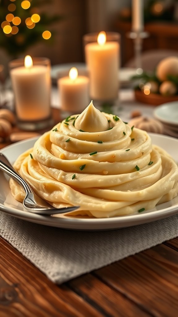 creamy roasted garlic potatoes