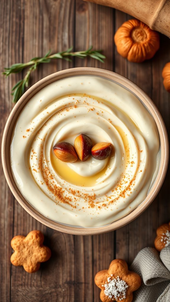 creamy roasted garlic pur e