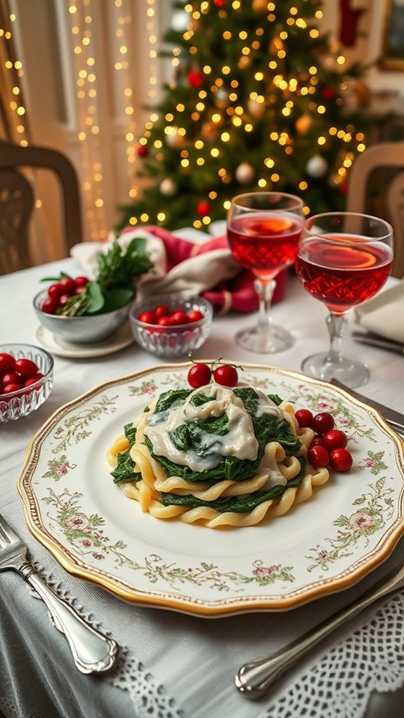 creamy spinach side dish